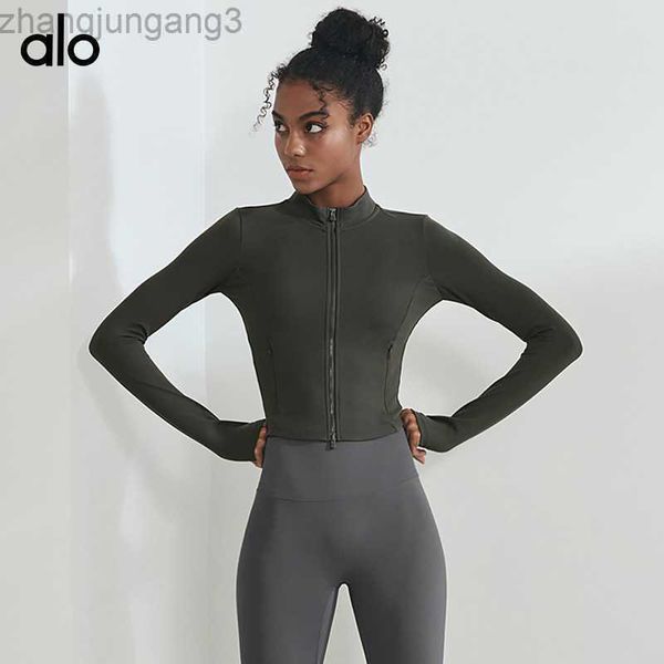 desginer alos yoga jacket yoga suit short zip high elastic tight sports jacket slim fit running cardigan fitness suit, Black;brown
desginer alos yoga jacket yoga suit short zip high elastic tight sports jacket slim fit running cardigan fitness suit, Black;brown