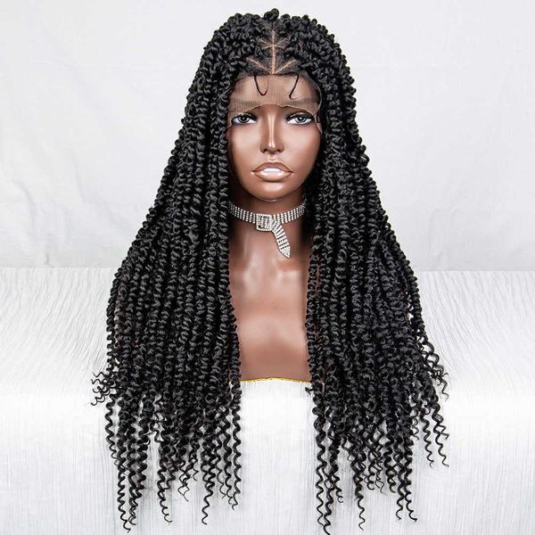 popular all lace new wtps-030 chemical fiber braid head cover lace wig230323, Black
popular all lace new wtps-030 chemical fiber braid head cover lace wig230323, Black
