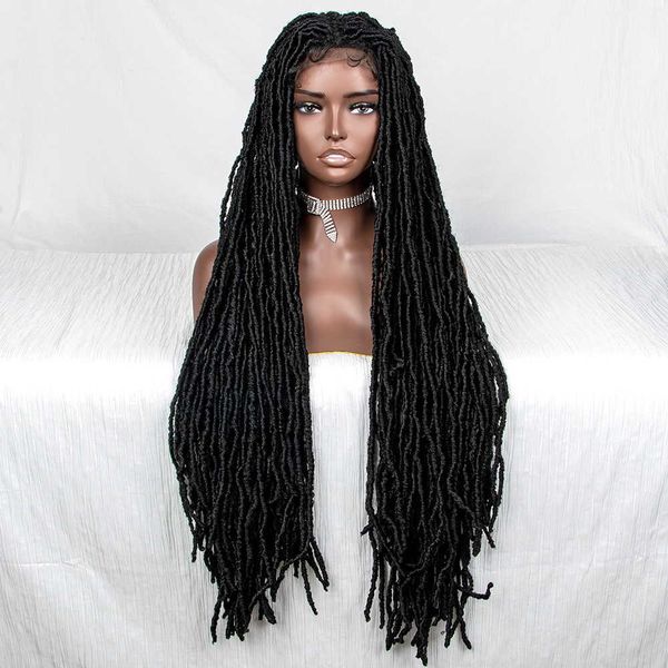 popular all lace new wtno-016 chemical fiber braid head cover lace wig230323, Black
popular all lace new wtno-016 chemical fiber braid head cover lace wig230323, Black