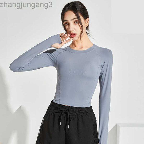 alos yoga t shirt spring running training with fingertips women's contrast breathable tight shorts long sleeve, White
alos yoga t shirt spring running training with fingertips women's contrast breathable tight shorts long sleeve, White