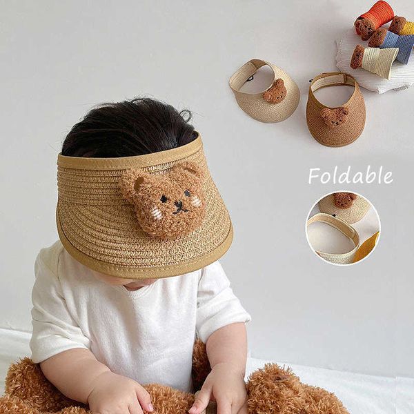 caps hats cute cartoon bear foldable kids straw hats summer baby sun hat outdoor cotton toddler boy girls adjustable visor caps p230323, Yellow
caps hats cute cartoon bear foldable kids straw hats summer baby sun hat outdoor cotton toddler boy girls adjustable visor caps p230323, Yellow