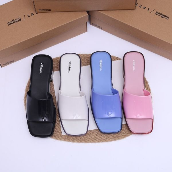 slipper melissa jelly pvc slipper open toe candy colors y heel summer outdoor beach slides thick bottom brand sandals sm093 230322, Black;grey
slipper melissa jelly pvc slipper open toe candy colors y heel summer outdoor beach slides thick bottom brand sandals sm093 230322, Black;grey