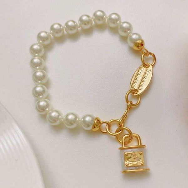 2022 new high-end empress dowager planet buckle pearl bracelet women's fashion bracelet versatile hand accessories, Black
2022 new high-end empress dowager planet buckle pearl bracelet women's fashion bracelet versatile hand accessories, Black