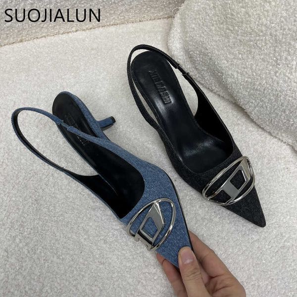 sandals suojialun spring new brand woman slingback shoes fashion matal buckle ladies elegant med heel pointed toe slip on sandal mules g2303, Black
sandals suojialun spring new brand woman slingback shoes fashion matal buckle ladies elegant med heel pointed toe slip on sandal mules g2303, Black