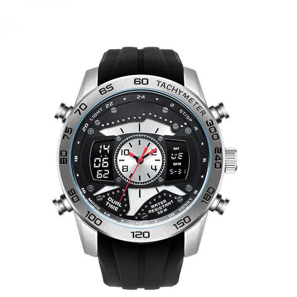 wrist watch men's outdoor sports luminous depth waterproof electronic quartz, Slivery;black
wrist watch men's outdoor sports luminous depth waterproof electronic quartz, Slivery;black
