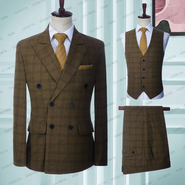 men's suits blazers 2023boutique lape lattice formal business mens 3pces set groom wedding dress plaid show stage jacketvestpants 23032, White;black
men's suits blazers 2023boutique lape lattice formal business mens 3pces set groom wedding dress plaid show stage jacketvestpants 23032, White;black