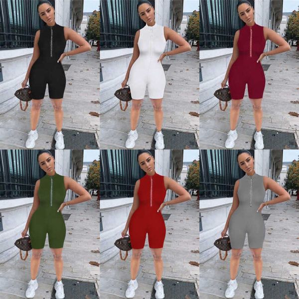 designer casual women clothing sports jumpsuits fashion ladies solid color brick zipper rompers, Black;white
designer casual women clothing sports jumpsuits fashion ladies solid color brick zipper rompers, Black;white