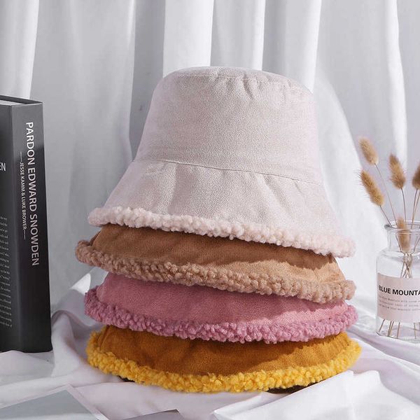 wide brim hats winter women double-sided wearing bucket hat lamb wool fleece warm lady thicken panama outdoor fisherman hat caps casual caps, Blue;gray
wide brim hats winter women double-sided wearing bucket hat lamb wool fleece warm lady thicken panama outdoor fisherman hat caps casual caps, Blue;gray