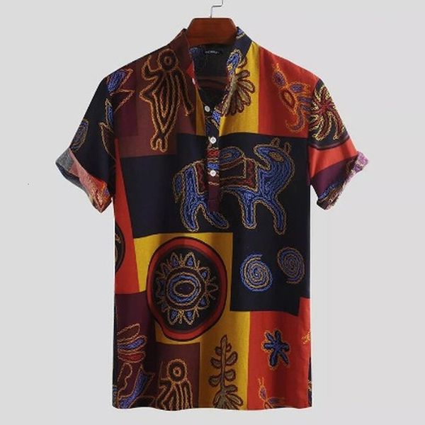 men's casual shirts men clothing summer ethnic style european american men's printed shirts casual stand-up collar pullovers men&#, White;black
men's casual shirts men clothing summer ethnic style european american men's printed shirts casual stand-up collar pullovers men&#, White;black