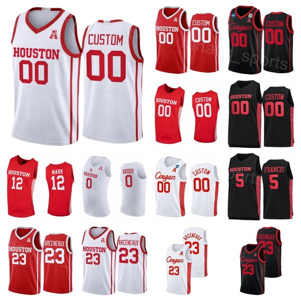 college houston cougars basketball 23 terrance arceneaux jersey 34 hakeem olajuwon 44 elvin hayes 22 clyde drexler 5 javier francis sewing n, Black
college houston cougars basketball 23 terrance arceneaux jersey 34 hakeem olajuwon 44 elvin hayes 22 clyde drexler 5 javier francis sewing n, Black