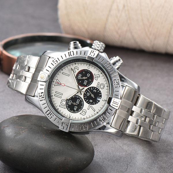 2023 fashion business chronograph dial panda eye stainless steel watch band men's quartz wrist watch watches b05, Slivery;golden
2023 fashion business chronograph dial panda eye stainless steel watch band men's quartz wrist watch watches b05, Slivery;golden