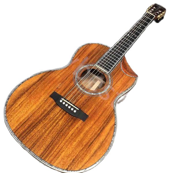 custom 5a solid koa back side 39 inch ooo body real abalone beveling ebony fingerboard acoustic guitar
custom 5a solid koa back side 39 inch ooo body real abalone beveling ebony fingerboard acoustic guitar