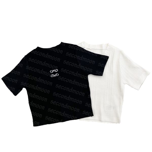 fashion embroidered t shirt women short sleeve tees summer t shirts designer casual tees, White
fashion embroidered t shirt women short sleeve tees summer t shirts designer casual tees, White