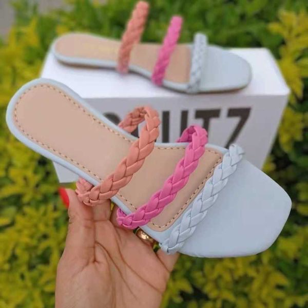 slippers 2022 summer women's shoes square head flat bottom woven hollow ladies slides large size color matching outer wear beac g230322, Black
slippers 2022 summer women's shoes square head flat bottom woven hollow ladies slides large size color matching outer wear beac g230322, Black