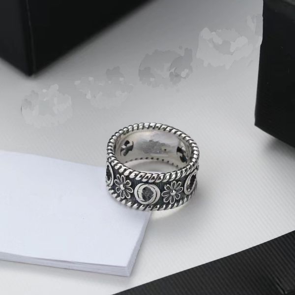 designer silver plate ring simple retro style vintage rings comprehensive small flower daisy carving trend high quality
designer silver plate ring simple retro style vintage rings comprehensive small flower daisy carving trend high quality