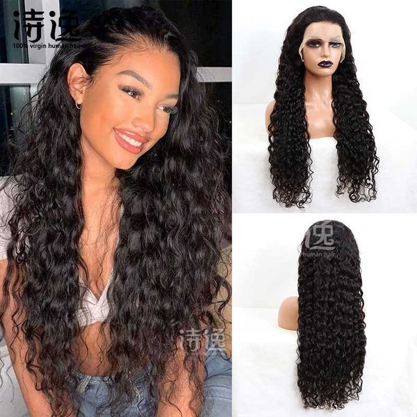 13 * 4 human hair wig front lace headpiece water wavelacefrontalhuman hair wigs 230323, Black
13 * 4 human hair wig front lace headpiece water wavelacefrontalhuman hair wigs 230323, Black