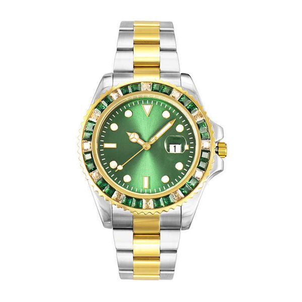 wrist swiss color diamond green ghost inlaid steel band waterproof men's watch, Slivery;black
wrist swiss color diamond green ghost inlaid steel band waterproof men's watch, Slivery;black
