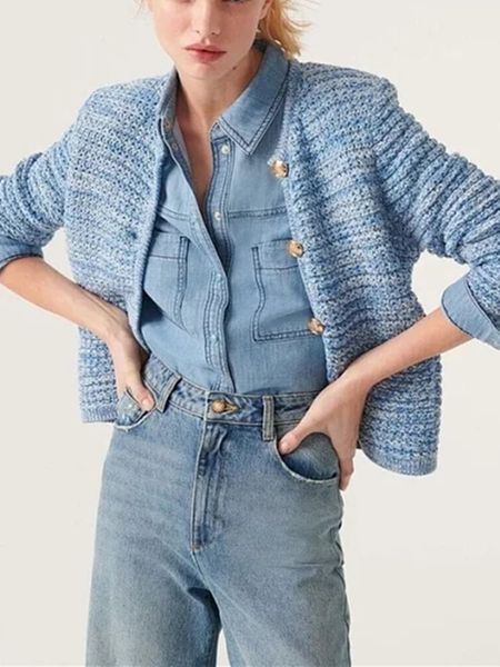 women's knits tee's woven jacquard knitted cardigan jacket 2023 spring ladies round neck singlebreasted elegant longsleeved coat 2, White
women's knits tee's woven jacquard knitted cardigan jacket 2023 spring ladies round neck singlebreasted elegant longsleeved coat 2, White