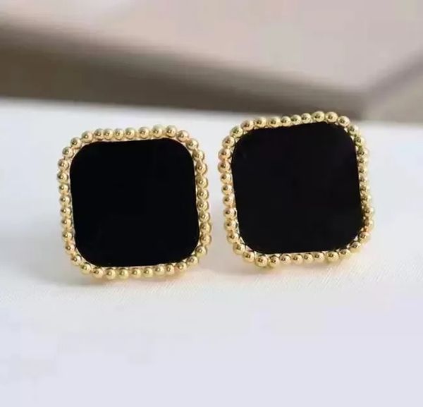 van designer clover studs earring vintage four leaf clover charm stud earrings back mother-of-pearl cleef gold studs agate for women wedding, Golden;silver
van designer clover studs earring vintage four leaf clover charm stud earrings back mother-of-pearl cleef gold studs agate for women wedding, Golden;silver