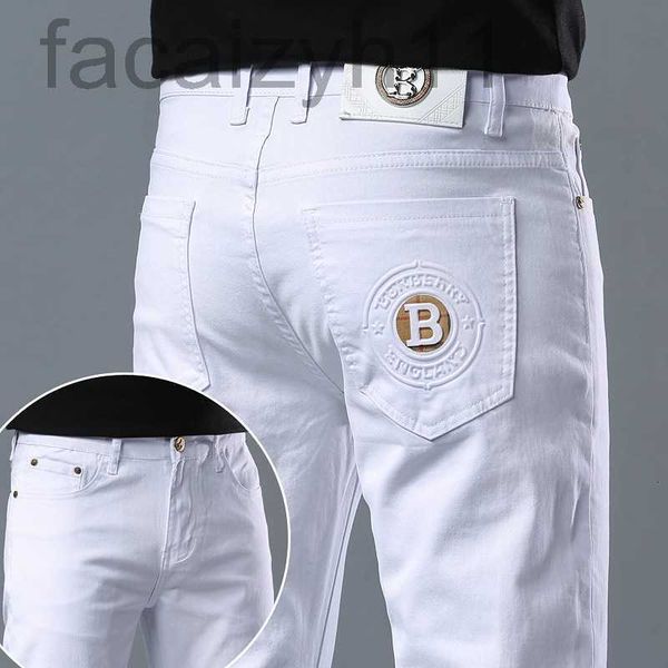 men's jeans designer spring and summer new light luxury korean version thin elastic feet slim fit cotton pure white clothing bt48, Blue
men's jeans designer spring and summer new light luxury korean version thin elastic feet slim fit cotton pure white clothing bt48, Blue