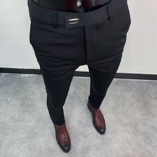 men's pants suit formal trousers stretch slim pantalone hombre masculina solid color casual dress fashion clothing 230323, Black
men's pants suit formal trousers stretch slim pantalone hombre masculina solid color casual dress fashion clothing 230323, Black