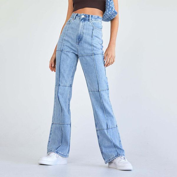 new splicing wind jeans wide leg pants wash water blue high waist casual temperament jeans women pants
new splicing wind jeans wide leg pants wash water blue high waist casual temperament jeans women pants