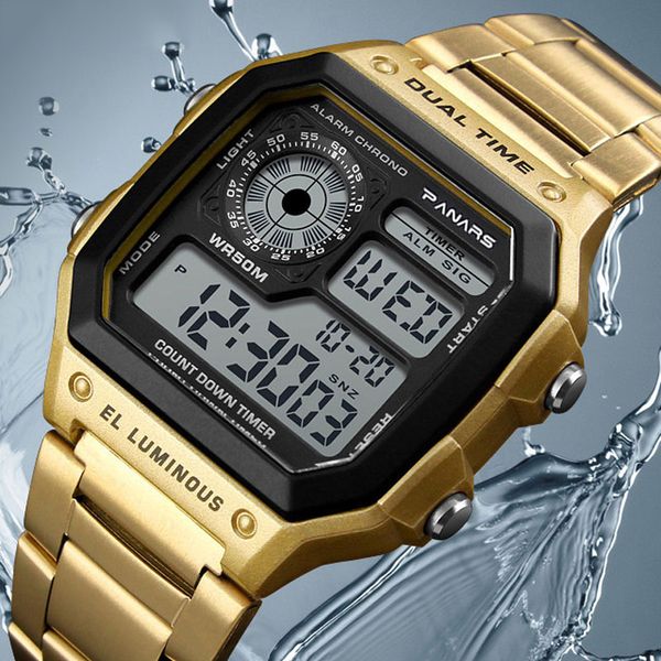 wristwatches panars digital watch men's watch business 5bar waterproof stainless steel strap wristwatch men gifts relogio masculino 230, Slivery;brown
wristwatches panars digital watch men's watch business 5bar waterproof stainless steel strap wristwatch men gifts relogio masculino 230, Slivery;brown