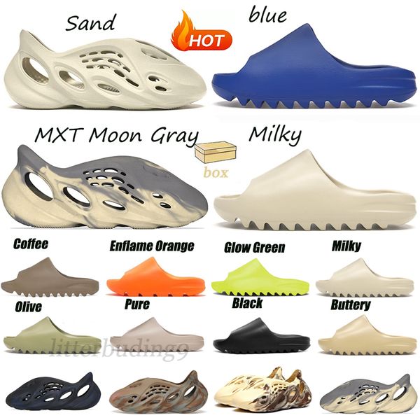 mens women slippers sandals vermilion bone white sand mx sand grey blue slides shoes white pure with box, Black
mens women slippers sandals vermilion bone white sand mx sand grey blue slides shoes white pure with box, Black