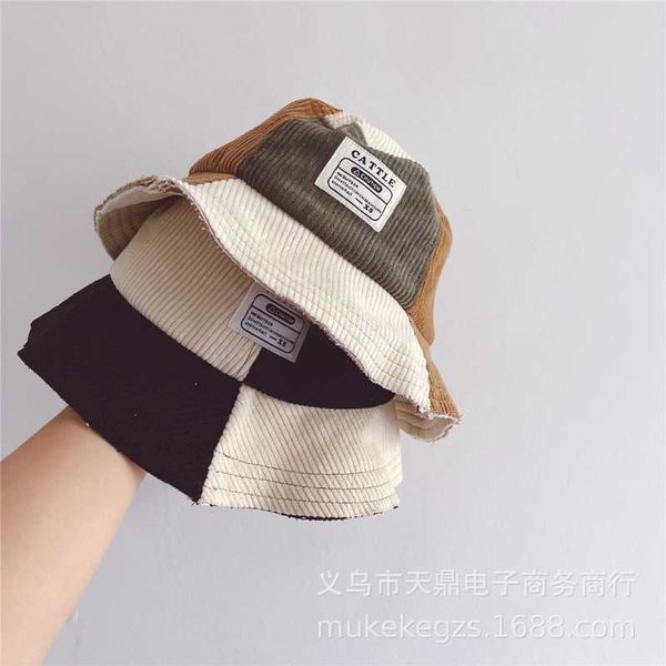 caps hats personalized children spliced fisherman hat autumn and winter corduroy label fashion boys and girls big edge beggar basin hats p23, Yellow
caps hats personalized children spliced fisherman hat autumn and winter corduroy label fashion boys and girls big edge beggar basin hats p23, Yellow