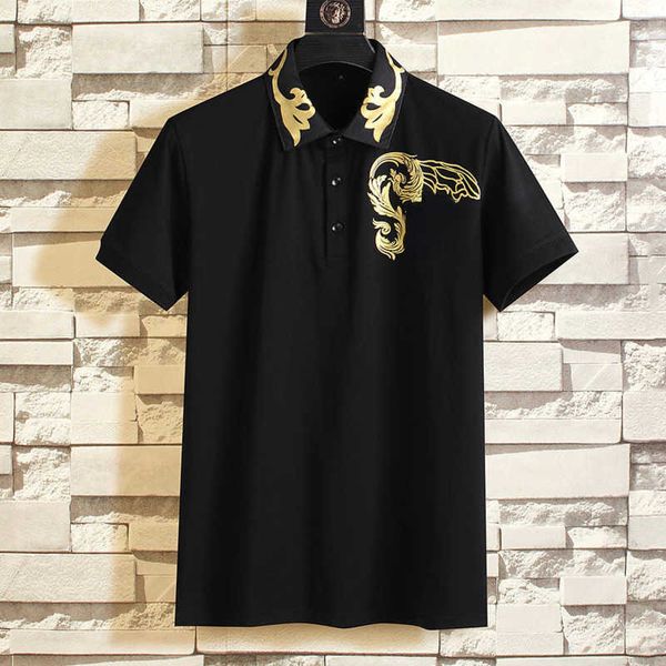 casual polo shirt men short sleeve t shirt medusa embroidered pattern tee designer t shirt cotton sweatshirt loose pullover 87, White;black
casual polo shirt men short sleeve t shirt medusa embroidered pattern tee designer t shirt cotton sweatshirt loose pullover 87, White;black
