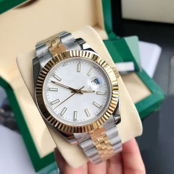 datejust watch day date designer watches 904l gold diamond bezel orologio 36 41mm automatic mechanical bracelet men watch simple full stainl, Slivery;brown
datejust watch day date designer watches 904l gold diamond bezel orologio 36 41mm automatic mechanical bracelet men watch simple full stainl, Slivery;brown