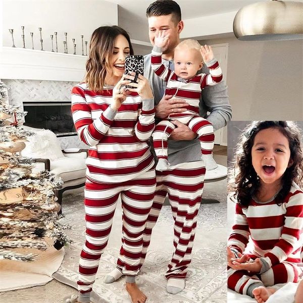 family matching outfits striped christmas father mother children pajamas sets baby romper mommy and me xmas pj s clothes 230323, Blue
family matching outfits striped christmas father mother children pajamas sets baby romper mommy and me xmas pj s clothes 230323, Blue
