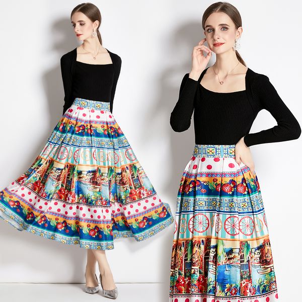 2023 designer two piece prom dresses women sheath knitted and pleated skirts cute party midi dresses set long sleeve festival cocktail loos, White
2023 designer two piece prom dresses women sheath knitted and pleated skirts cute party midi dresses set long sleeve festival cocktail loos, White