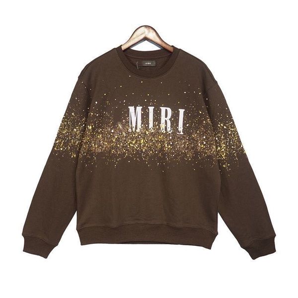 2023 new am men's sweatshirt cotton ink splash long sleeve letter print black loose sweater fashionable models 360g terry shirt
2023 new am men's sweatshirt cotton ink splash long sleeve letter print black loose sweater fashionable models 360g terry shirt
