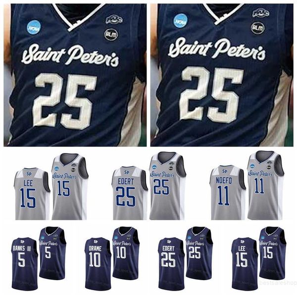 ncaa basketball saint peter's peacocks 25 doug edert jersey 15 matthew lee 5 daryl banks iii kc ndefo fousseyni drame hassan drame pete, Black
ncaa basketball saint peter's peacocks 25 doug edert jersey 15 matthew lee 5 daryl banks iii kc ndefo fousseyni drame hassan drame pete, Black