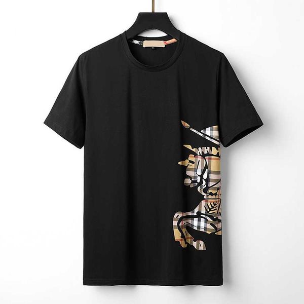 european and american designers men's t-shirts summer round collar printed luxury fashion plaid high-grade t shirt cotton breathable sw, White;black
european and american designers men's t-shirts summer round collar printed luxury fashion plaid high-grade t shirt cotton breathable sw, White;black