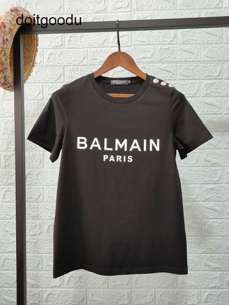 blmain spring summer 2023 new star same shoulder button stamping letter cotton short sleeve t shirt couple style 5tk1, White
blmain spring summer 2023 new star same shoulder button stamping letter cotton short sleeve t shirt couple style 5tk1, White