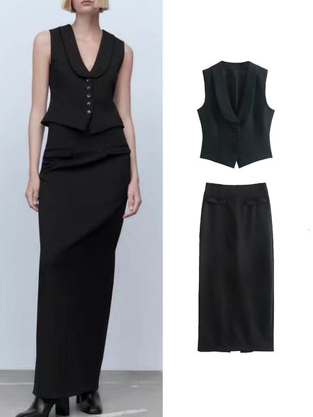 women's suits blazers traf women solid blazer vest skirts sets female elegant single breasted jackets midcalf pockets skirt sleeveless, White;black
women's suits blazers traf women solid blazer vest skirts sets female elegant single breasted jackets midcalf pockets skirt sleeveless, White;black