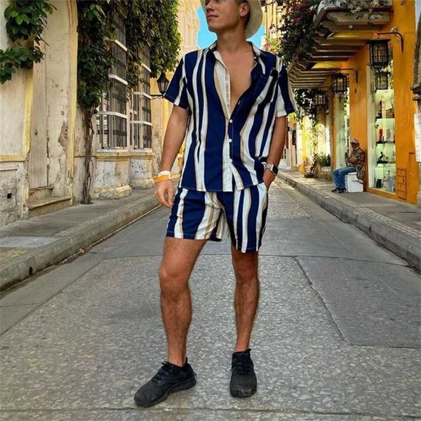 shirt set men's 2023 summer new fashion wave stripe hawaii beach two piece, White;black
shirt set men's 2023 summer new fashion wave stripe hawaii beach two piece, White;black