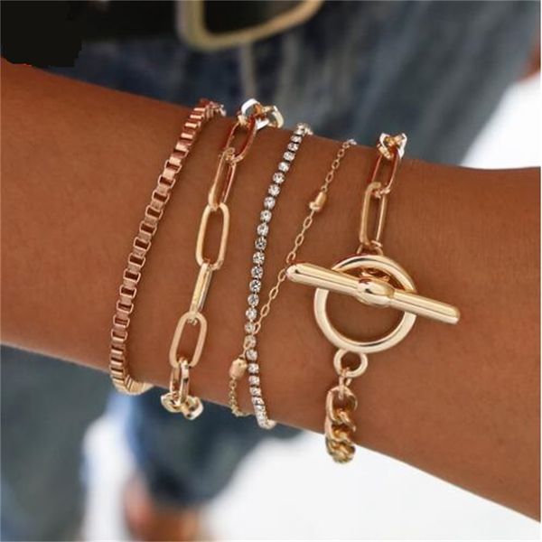 new european and american fashion hands chain vintage fashion ot buckle multilayer fashion diamond chain geometric hollow round bead bracele, Black
new european and american fashion hands chain vintage fashion ot buckle multilayer fashion diamond chain geometric hollow round bead bracele, Black
