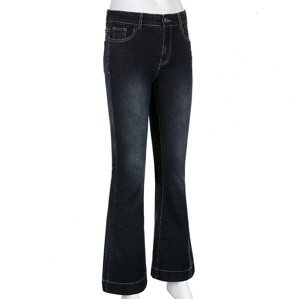 women's jeans trendy elastic skintouch flare fashion low waist female clothing denim pants 230323, Blue
women's jeans trendy elastic skintouch flare fashion low waist female clothing denim pants 230323, Blue