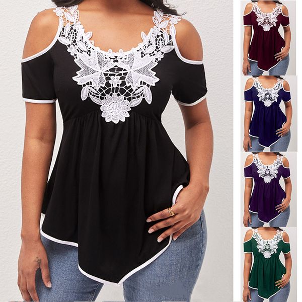 womens tshirt woman tshirts fashion lace patchwork off shoulder casual streetwear tshirt summer womens aesthetic clothes 230323, White
womens tshirt woman tshirts fashion lace patchwork off shoulder casual streetwear tshirt summer womens aesthetic clothes 230323, White