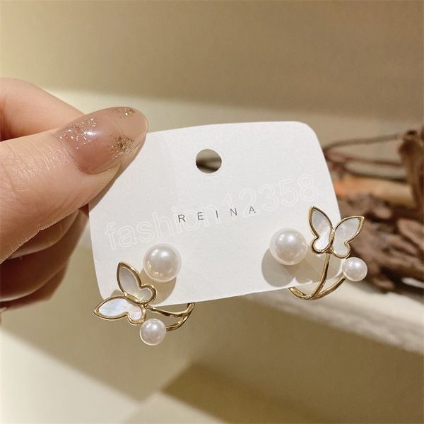 exquisite rhinestone butterfly imitation pearl stud earrings chic earings korean fashion jewelry wedding pendientes, Golden;silver
exquisite rhinestone butterfly imitation pearl stud earrings chic earings korean fashion jewelry wedding pendientes, Golden;silver