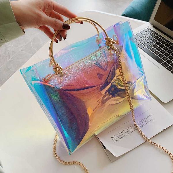 2023 leather metal laser fashion quality pu transparent women designer handbag jelly tote chain bag shoulder messenger
2023 leather metal laser fashion quality pu transparent women designer handbag jelly tote chain bag shoulder messenger