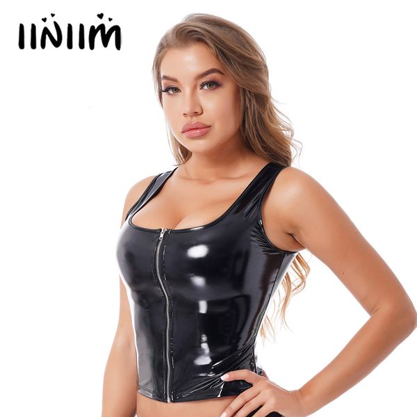 women's tanks camis womens fashion zipper patent leather tank wet look rave festival outfit u neck sleeveless vest for club pole dancin, White
women's tanks camis womens fashion zipper patent leather tank wet look rave festival outfit u neck sleeveless vest for club pole dancin, White