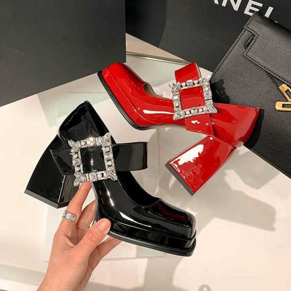 2023 square toe retro women shoes slim heels chunky sandals branded pumps footwear mary jane latest slimming crystal casual bloc 230223, Black
2023 square toe retro women shoes slim heels chunky sandals branded pumps footwear mary jane latest slimming crystal casual bloc 230223, Black