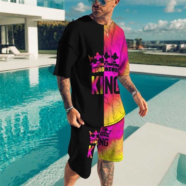 oversized men's fashion casual wear new summer beach style 3d digital print t-shirt shorts set, White;black
oversized men's fashion casual wear new summer beach style 3d digital print t-shirt shorts set, White;black