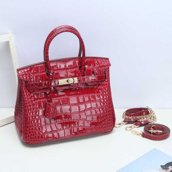 handbags birkin new patent leather crocodile pattern bag chain leather women's bag fashionable and versatile one shoulder handbag ayw
handbags birkin new patent leather crocodile pattern bag chain leather women's bag fashionable and versatile one shoulder handbag ayw