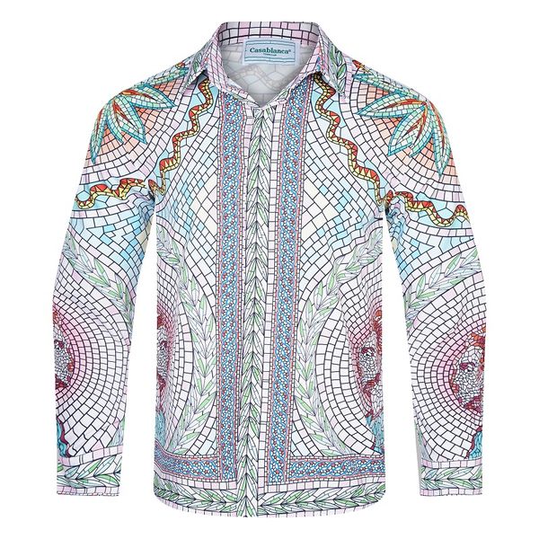 casablanca 2023ss new printed long-sleeve shirt style shirt printed mens and womens high-quality designer real silk shirt polo size l xl 2, White;black
casablanca 2023ss new printed long-sleeve shirt style shirt printed mens and womens high-quality designer real silk shirt polo size l xl 2, White;black