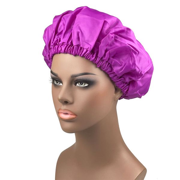 solid color satin large waterproof hat for women lady elastic bath caps bonnet hair care home fashion accessories, Blue;gray
solid color satin large waterproof hat for women lady elastic bath caps bonnet hair care home fashion accessories, Blue;gray